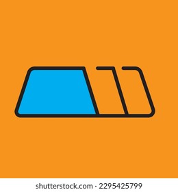 A graphical symbol used to represent a tabbed interface for organizing and accessing content in a digital application. 