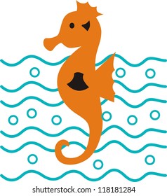  Graphical vector seahorse