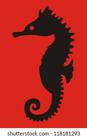  Graphical vector seahorse