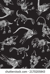 Graphical vertical cover with dinosaurs on black, vector illustration for background, printing books and design . Fashion pattern,kids template 