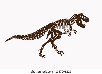 Graphical vintage tyrannosaurus , vector illustration