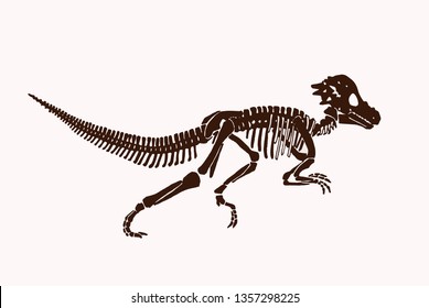 Graphical vintage tyrannosaurus , vector illustration