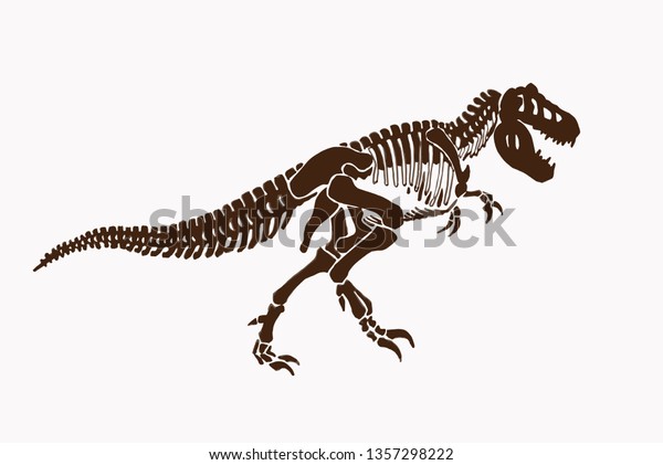 Graphical Vintage Tyrannosaurus Vector Illustration Stock Vector ...