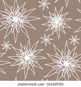 graphically seamless texture with flowers