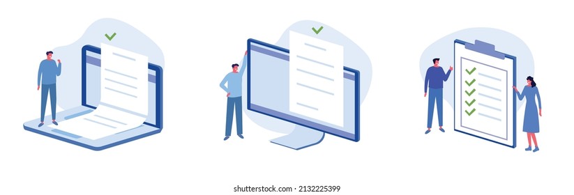 Graphics about the job with a checklist.