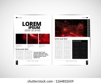 Grafikbroschüren, Designvorlagen, Vektorgrafik 