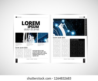 Graphics brochures design templates, vector 