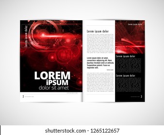 Graphics brochures design templates, vector