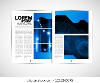 Graphics brochures design templates, vector 
