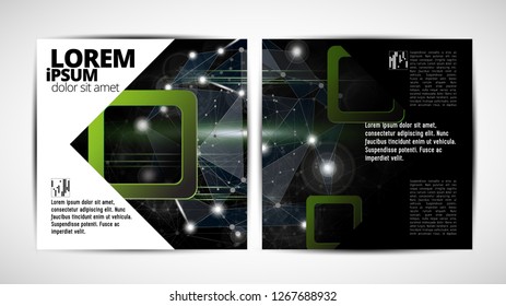 Graphics brochures design templates, vector 