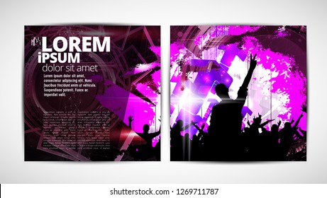Graphics brochures design templates, vector 