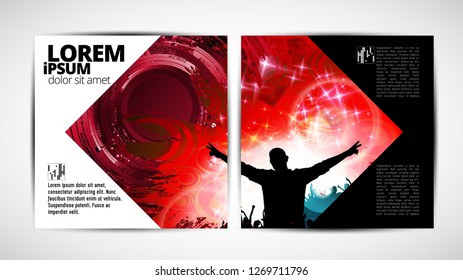Graphics brochures design templates, vector 