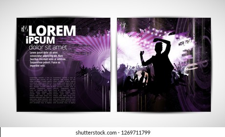 Graphics brochures design templates, vector 