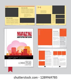 Graphics brochures design templates, vector 