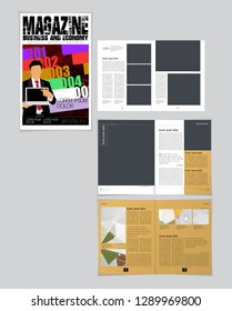 Graphics brochures design templates, vector 