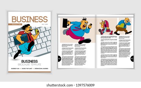 Graphics brochures design templates, vector 