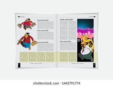 Graphics brochures design templates, vector 