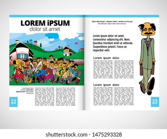 Grafikbroschüren, Designvorlagen, Vektorgrafik 