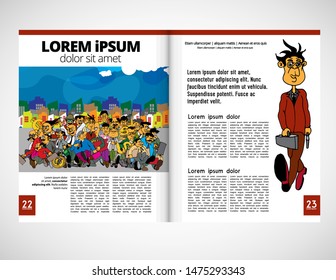 Graphics brochures design templates, vector 