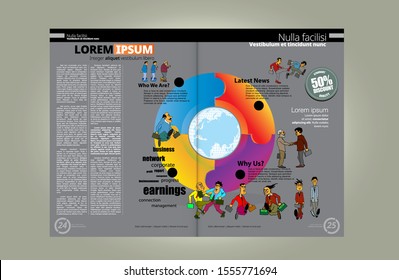 Graphics brochures design templates, vector 