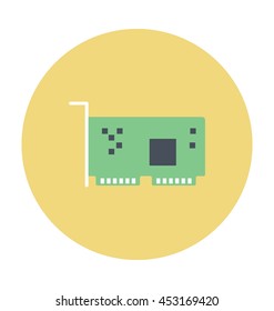 Graphics Card Colored Vector Icon