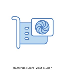 Graphics Card icon. Computer hardware icon design. vector graphic