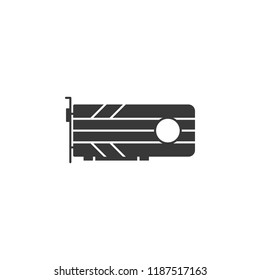 Graphics card icon. Element of PC hardware icon. Premium quality graphic design icon. Signs and symbols collection icon for websites, web design, mobile app