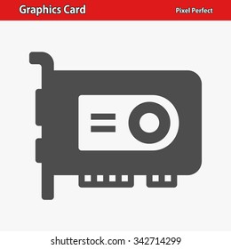 Graphics Card Icon. Professional, Pixel Perfect Icons Optimized For Both Large And Small Resolutions. EPS 8 Format.