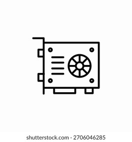 graphics card icon sign vector