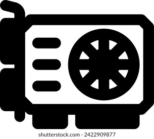 graphics card icon vector illustration asset element
