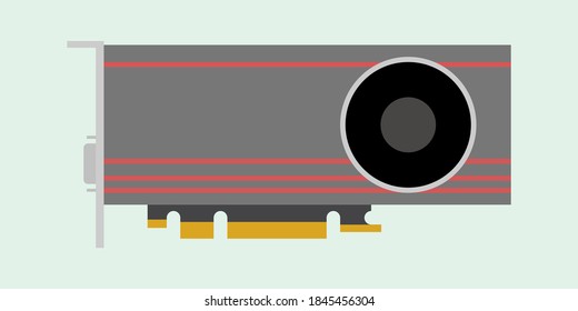 graphics card reference vector illustration