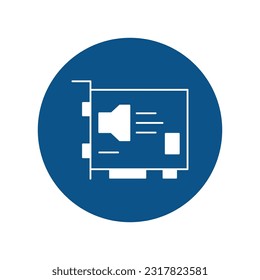 Graphics Card  Vector Icon with trendy background colors that can easily edit or modify 

