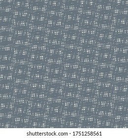Gráficos con franjas cruzadas. Rough plaid patrón en azul y blanco. Fondo de tela abstracta.