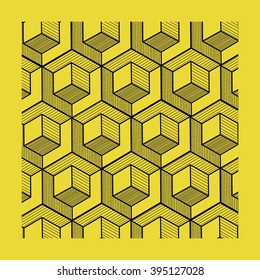 graphics of cubes. Modern design template. Isometric cube. 