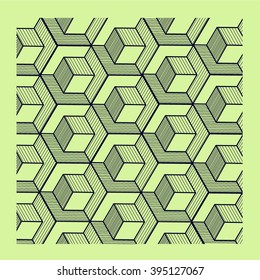graphics of cubes. Modern design template. Isometric cube. 