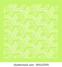graphics of cubes. Modern design template. Isometric cube. 