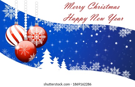 graphics design for Card for Merry Christmas Happy New Year design vector illustration 