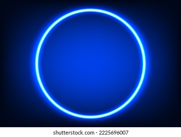 diseño gráfico Resplandor circular con ilustración vectorial de fondo de tono azul