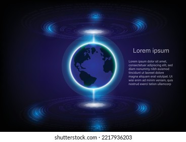 Graphics design concept hitech technology network connection future futurist connection communication vector illustration.