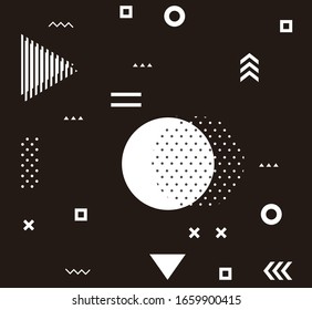 graphics design elements background in black and white clolor