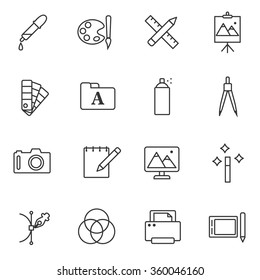 graphics and design icons set
