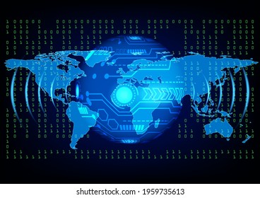 graphics design illustration digital circuit with binary coded decimal diagram technology for background wallpaper vector illustration  
