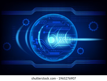 graphics design illustration digital circuit with binary coded decimal diagram technology for background wallpaper vector illustration  