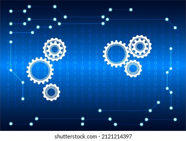 ilustración de diseño gráfico tecnología de diagrama de circuitos digitales para ilustración vectorial de fondo  