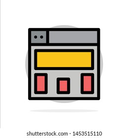 Graphics Design, Layout Abstract Circle Background Flat color Icon