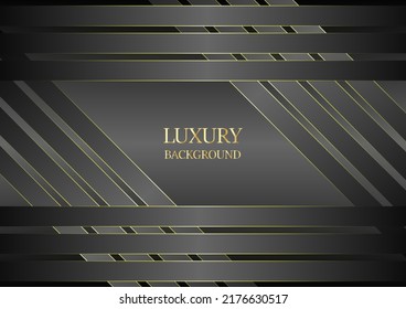 graphics design luxury gray background with shiny ornament gold vector background