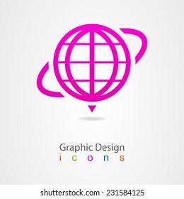 graphics design network icon logo