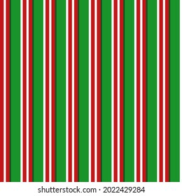graphics design seamless fabric or paper line pattern style Christmas green and red color line Scottish vector illustration