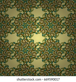 Graphics detailed, with lots of objects colorfil background. Endless Vector illustration. Cartoon trace doodles New Year season seamless pattern.