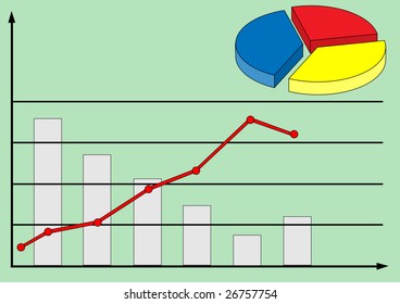 Graphics and diagram. Vector